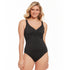 Krinkle Chlorine-Resistant Swimsuit - Twist Front - Black